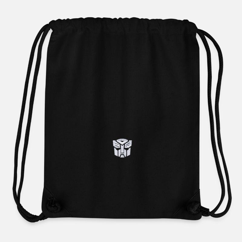 Transformers EarthSpark Weißes Autobot-Brustmotiv - Stanley/Stella recycelter Gym Bag - Schwarz
