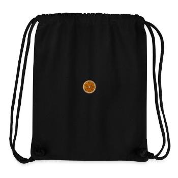 Orange embroidered - Stanley/Stella Recycled Gym Bag - black - Front