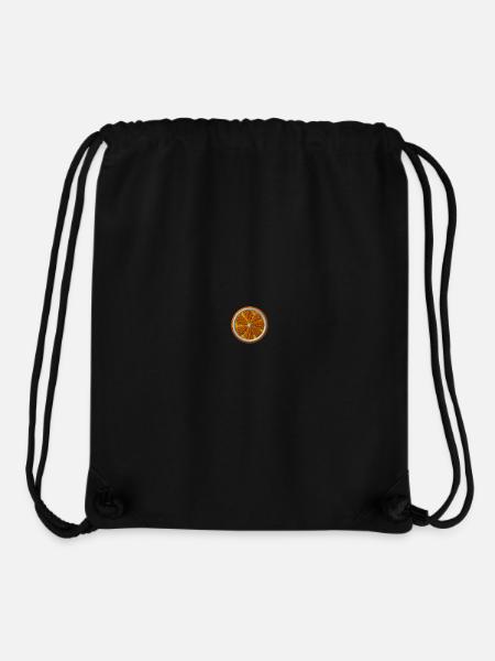 Orange bestickt - Stanley/Stella recycelter Gym Bag - Schwarz