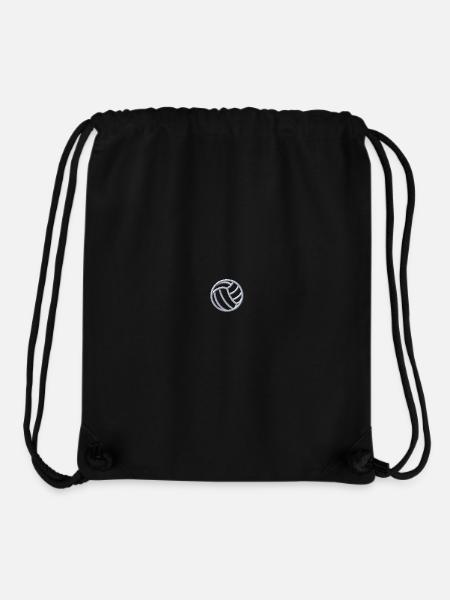 Volleyball white embroidered - Stanley/Stella Recycled Gym Bag - black