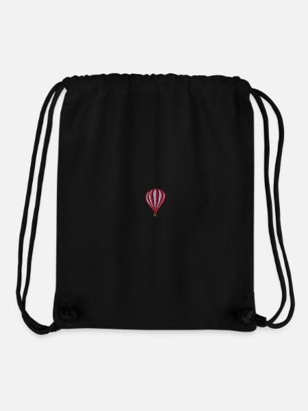 Hot Air Balloon Embroidered - Stanley/Stella Recycled Gym Bag - black