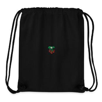 Strawberry - Stanley/Stella recycelter Gym Bag - Schwarz - Vorne