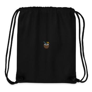 Coconut embroidered - Stanley/Stella Recycled Gym Bag - black - Front