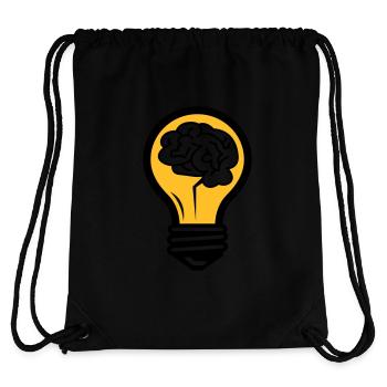 Light bulb with a brain - Stanley/Stella Recycled Gym Bag - black - Back