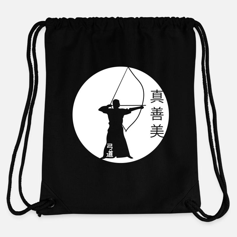 kyudo_shin_zen_bi - Sac à cordon recyclé Stanley/Stella - noir