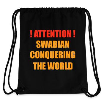 Swabian Conquering The World - Stanley/Stella Recycled Gym Bag - black - Back