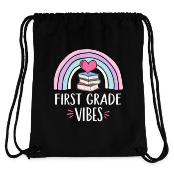 First Grade Vibes - Stanley/Stella Recycled Gym Bag - black - Back