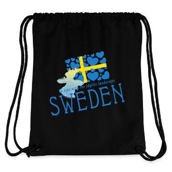 Schweden Sverige Sweden - Stanley/Stella Recycled Gym Bag - black - Back