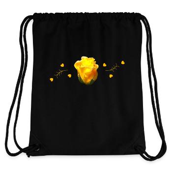 yellow roses - Stanley/Stella Recycled Gym Bag - black - Back