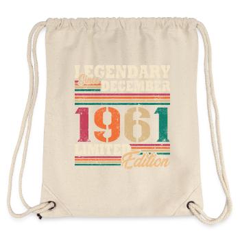 Légendaire Décembre 1961 édition limitée - Sac à cordon recyclé Stanley/Stella - blanc naturel - Dos
