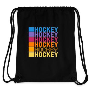 Feldhockey Hockey "Hockey-color" Hockeyverein - Stanley/Stella recycelter Gym Bag - Schwarz - Hinten