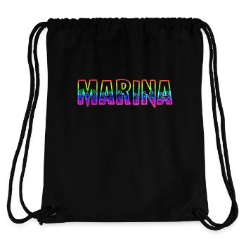 marina rs regenbogen - Stanley/Stella recycelter Gym Bag - Schwarz - Hinten