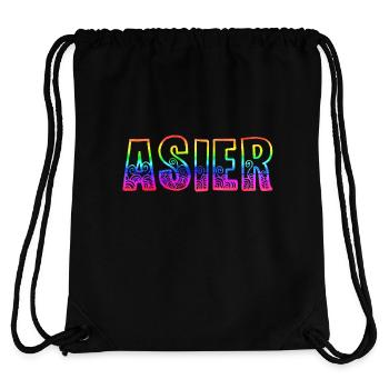 asier rs regenbogen - Stanley/Stella recycelter Gym Bag - Schwarz - Hinten