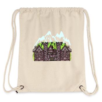 Österreich Mittelalter Burg Festung Fantasy Ritter - Stanley/Stella recycelter Gym Bag - Naturweiß - Hinten