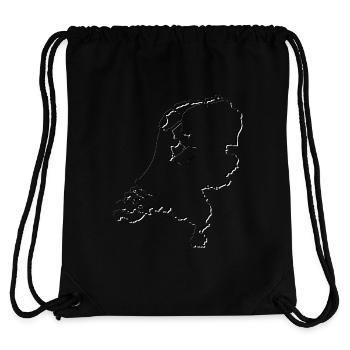 Niederlande | Landkarte | Schatten - Stanley/Stella recycelter Gym Bag - Schwarz - Hinten