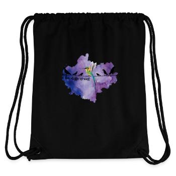 Be Different Sweet Bird Colibri Be Different Saying - Stanley/Stella Recycled Gym Bag - black - Back