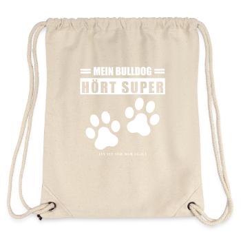Bulldog - Stanley/Stella recycelter Gym Bag - Naturweiß - Hinten