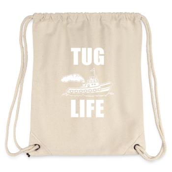 Schleppboot - Stanley/Stella recycelter Gym Bag - Naturweiß - Hinten