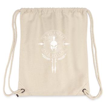 Sparta - Si Vis Pacem Para Bellum - Stanley/Stella recycelter Gym Bag - Naturweiß - Hinten