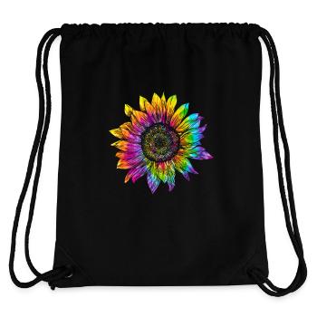 Sonnenblume Hippie - Stanley/Stella recycelter Gym Bag - Schwarz - Hinten