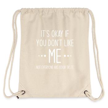 Dicton drôle - Sac à cordon recyclé Stanley/Stella - blanc naturel - Dos
