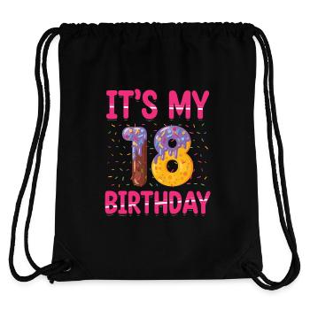 It's My 18th Birthday | Sprinkles Themed | - Stanley/Stella Recycled Gym Bag - black - Back