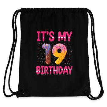 It's My 20th Birthday | Sprinkles Themed | - Stanley/Stella Recycled Gym Bag - black - Back