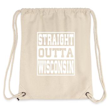 Wisconsin Spruch Lustig Wisconsin Geschenk - Stanley/Stella recycelter Gym Bag - Naturweiß - Hinten