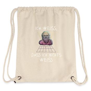 Socrates Greek Philosopher - Stanley/Stella Recycled Gym Bag - natural - Back