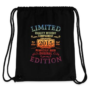 Geburtstag 2015 Limited Edition Geschenk Used Cool - Stanley/Stella recycelter Gym Bag - Schwarz - Hinten