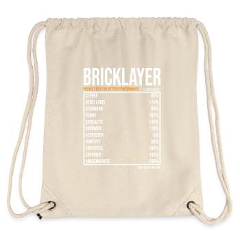 Maurer tageswerte Lustiger Maurer - Stanley/Stella Recycled Gym Bag - natural - Back