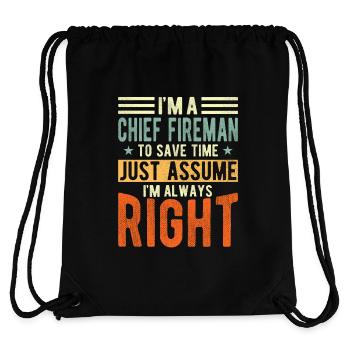 Chief Fire Officer - Stanley/Stella Recycled Gym Bag - black - Back