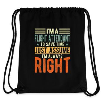 Flugbegleiter - Stanley/Stella recycelter Gym Bag - Schwarz - Hinten
