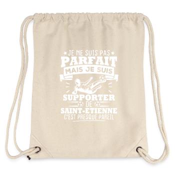 Je suis supporter de Saint Étienne - Sac à cordon recyclé Stanley/Stella - blanc naturel - Dos