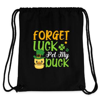 Forget Happiness Pet My Duck Animal St. - Stanley/Stella Recycled Gym Bag - black - Back