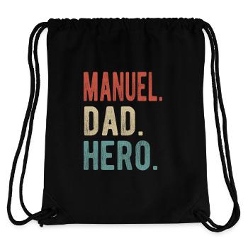 Manuel Dad Hero - Stanley/Stella Recycled Gym Bag - black - Back