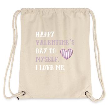 Happy Valentine Day to Myself - Stanley/Stella Recycled Gym Bag - natural - Back