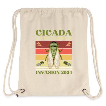 SHIRT I WILL SURVIVE CICADA INVASION 2024 - Stanley/Stella Recycled Gym Bag - natural - Back