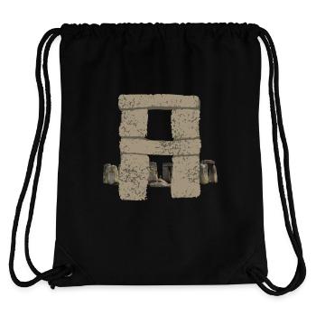 stonehenge a - Stanley/Stella recycelter Gym Bag - Schwarz - Hinten