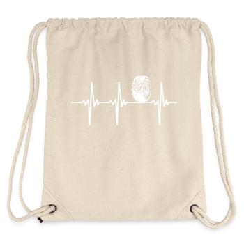 Heartbeat for Large Agricultural Machinery Tires - Stanley/Stella Recycled Gym Bag - natural - Back