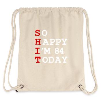 Birthday 84 Birthday Year Birth Funny - Stanley/Stella Recycled Gym Bag - natural - Back