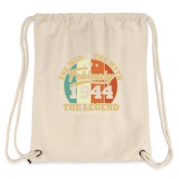 Februar 1944, 79 Jahre alt Geburtstagsmann Frau - Stanley/Stella recycelter Gym Bag - Naturweiß - Hinten