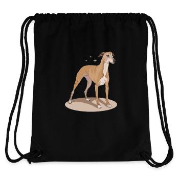 Whippet Englischer Windhund Geschenke - Stanley/Stella recycelter Gym Bag - Schwarz - Hinten