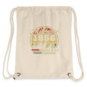 Vintage 1956, Vintage 1956 Birthday Gift - Stanley/Stella Recycled Gym Bag - natural - Back