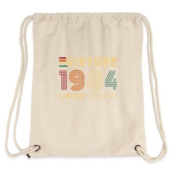 Vinatge 1984 Geburtstagsgeschenk - Stanley/Stella recycelter Gym Bag - Naturweiß - Hinten