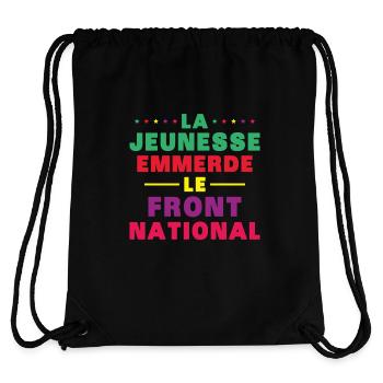 la jeunesse emmerde front national - Sac à cordon recyclé Stanley/Stella - noir - Dos