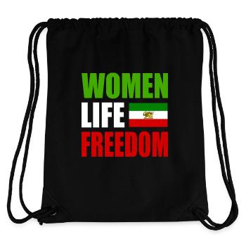 Women life freedom - Sac à cordon recyclé Stanley/Stella - noir - Dos