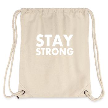 Stay strong - Stanley/Stella Recycled Gym Bag - natural - Back