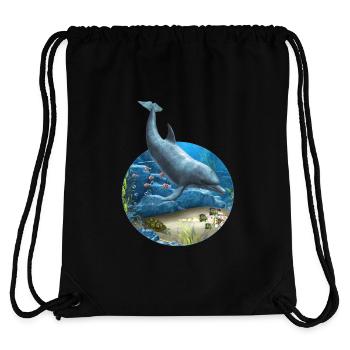 The World Of The Dolphin - Stanley/Stella recycelter Gym Bag - Schwarz - Hinten
