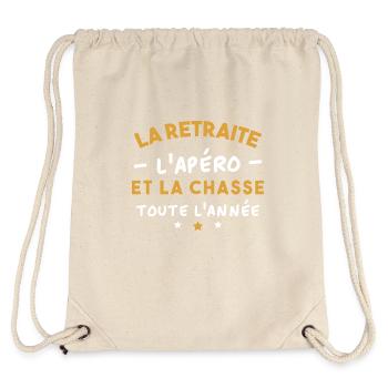 Retreat and Hunting - Stanley/Stella Recycled Gym Bag - natural - Back